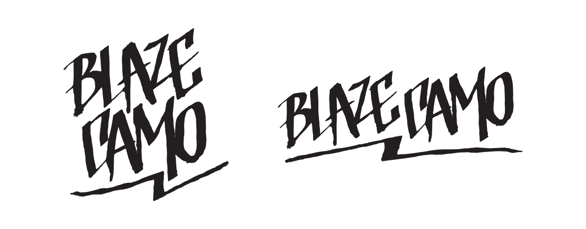 Blaze Camo Logos Black