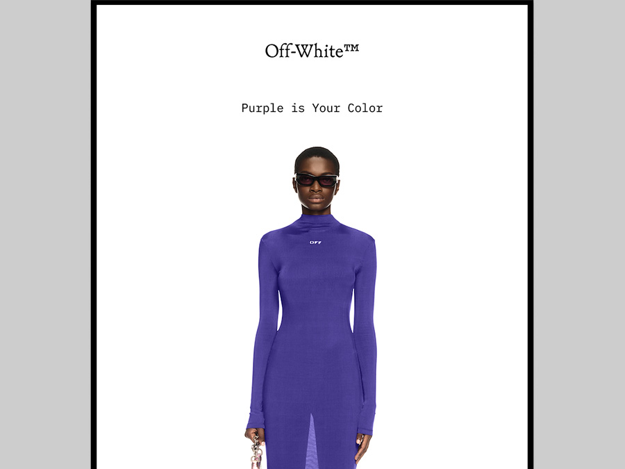 Off White Promotional Email